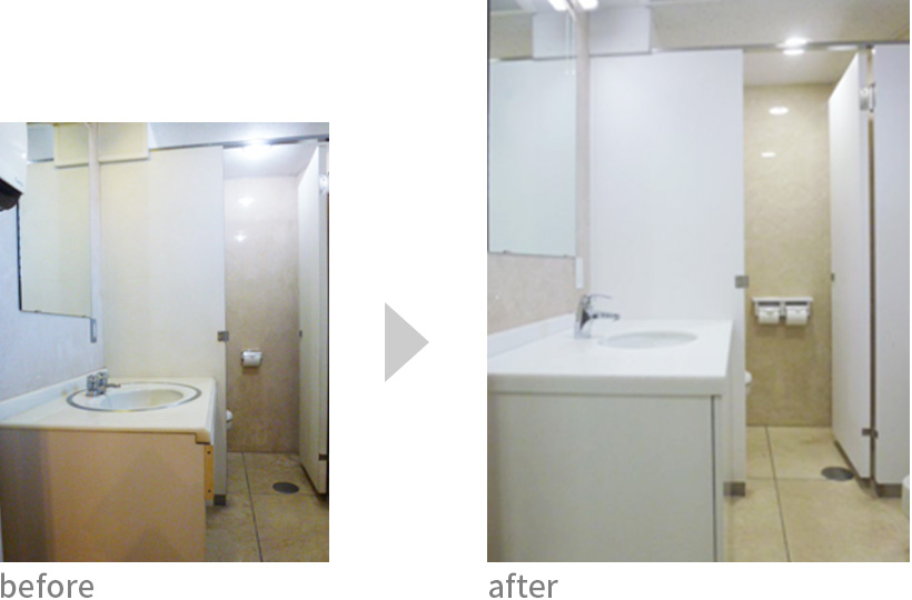 水回りの改装前後